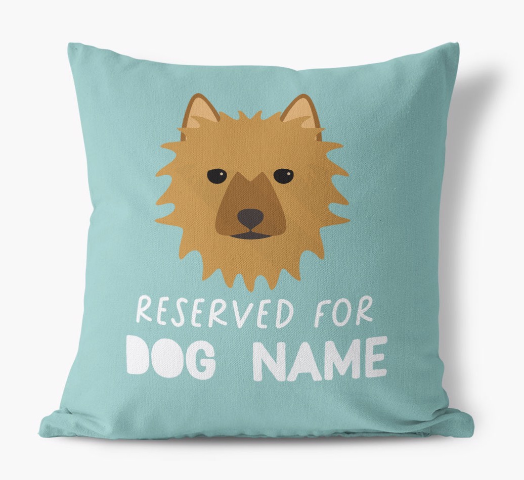 Reserved For: Personalised {breedFullName} Canvas Cushion