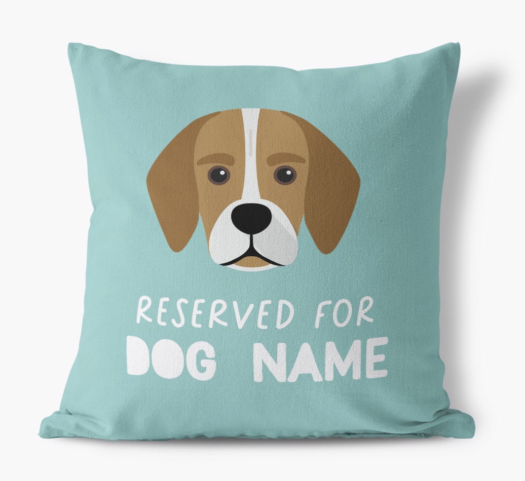 Reserved For: Personalised {breedFullName} Canvas Cushion
