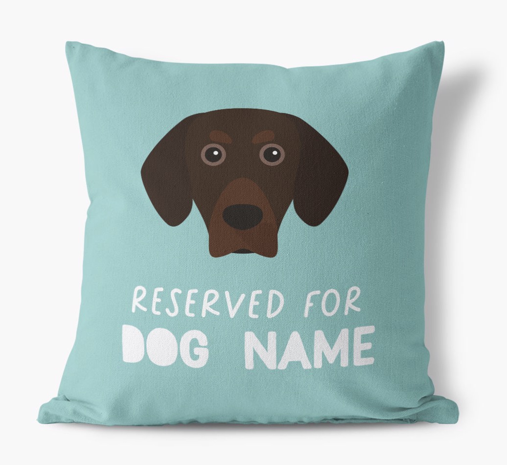 Reserved For: Personalised {breedFullName} Canvas Cushion