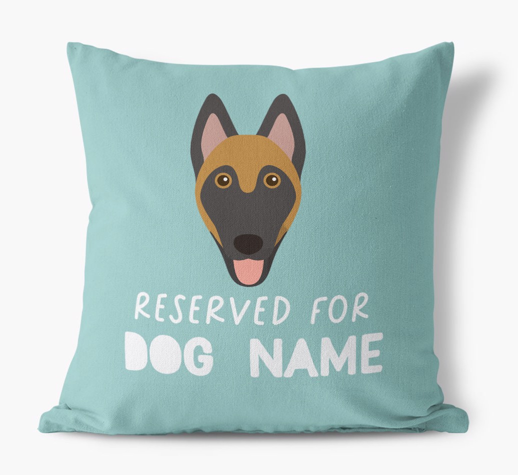 Reserved For: Personalised {breedFullName} Canvas Cushion