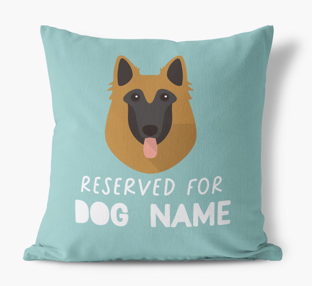 Reserved For: Personalised {breedFullName} Canvas Cushion