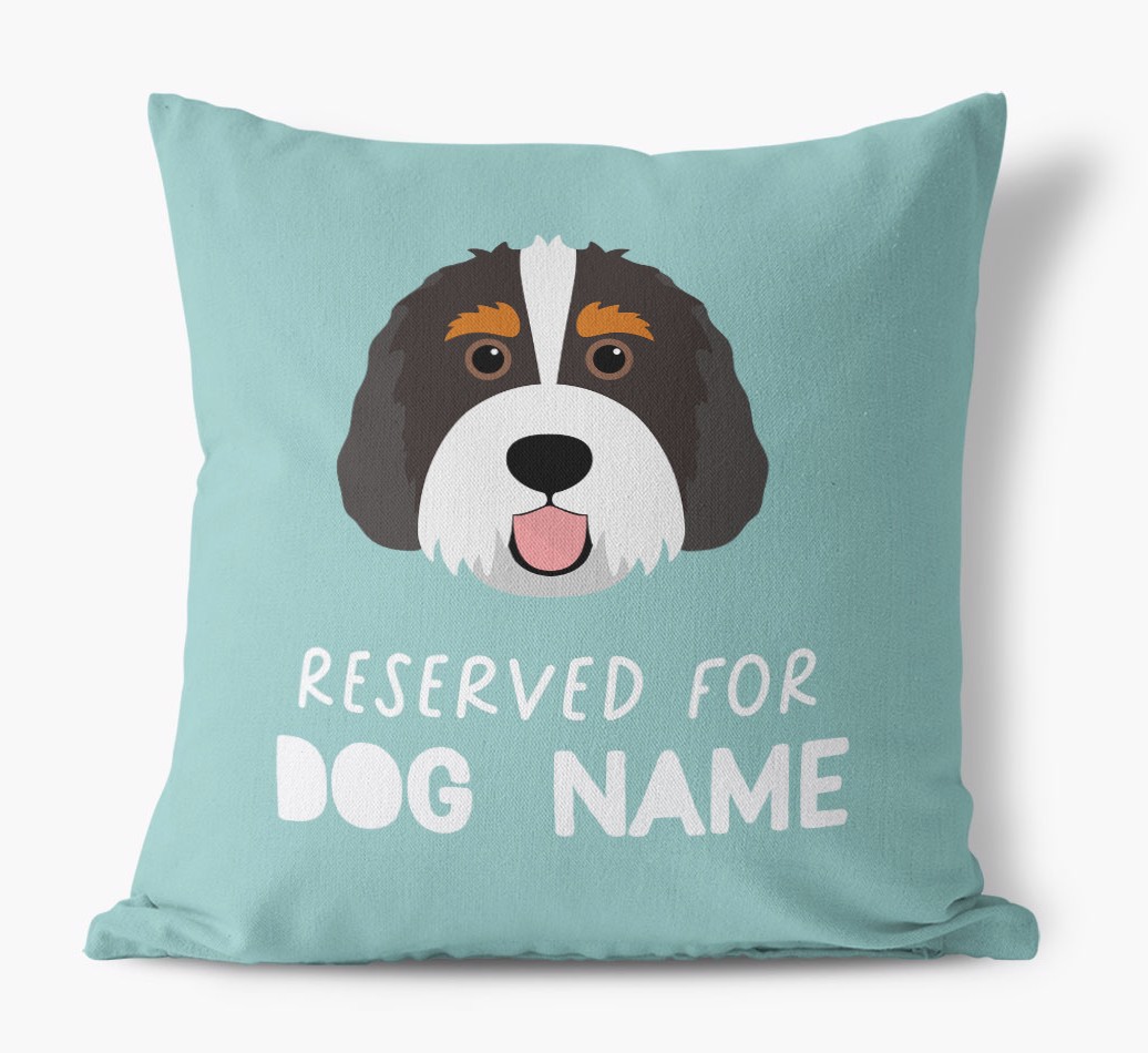 Reserved For: Personalised {breedFullName} Canvas Cushion