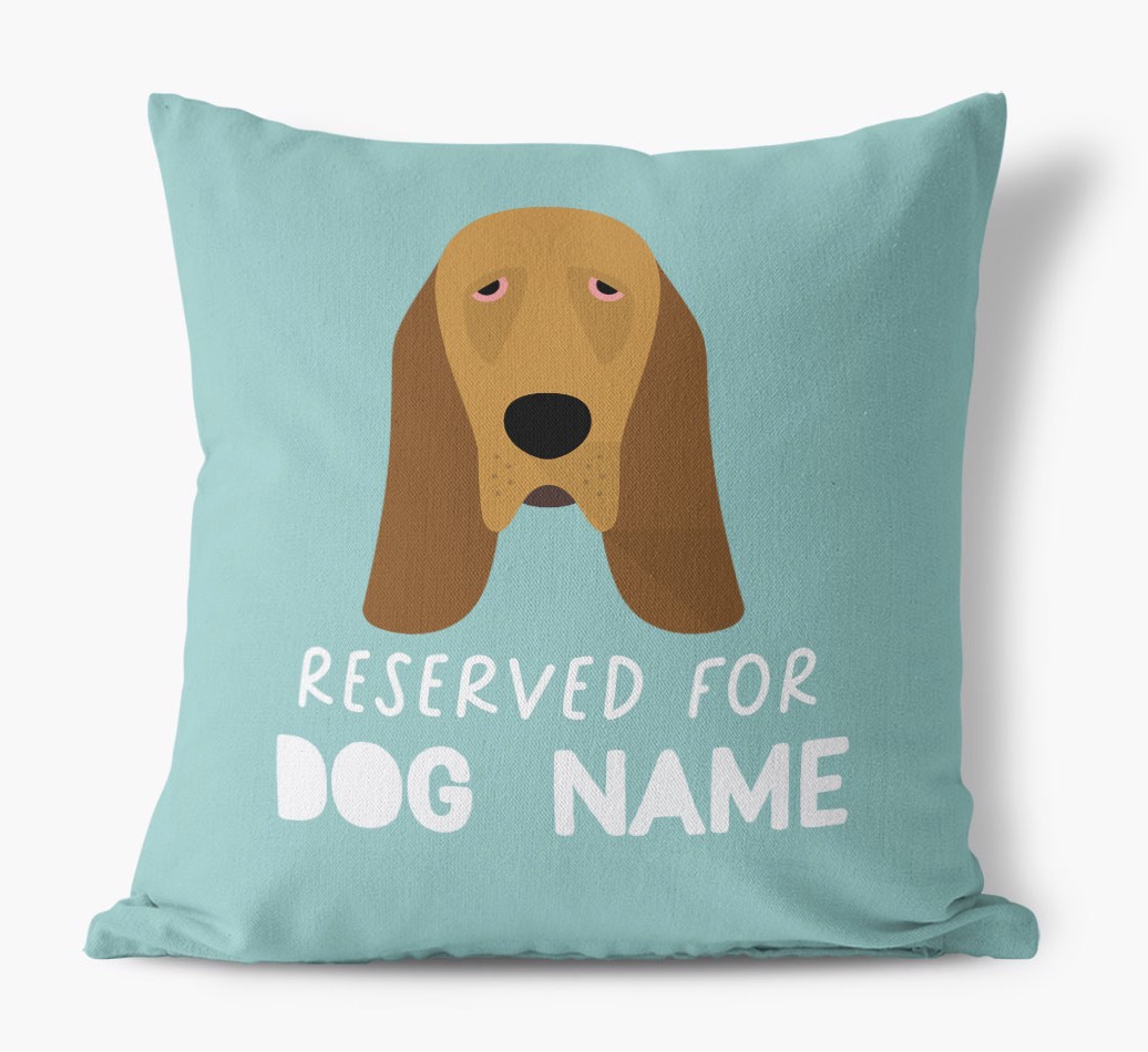 Reserved For: Personalised {breedFullName} Canvas Cushion