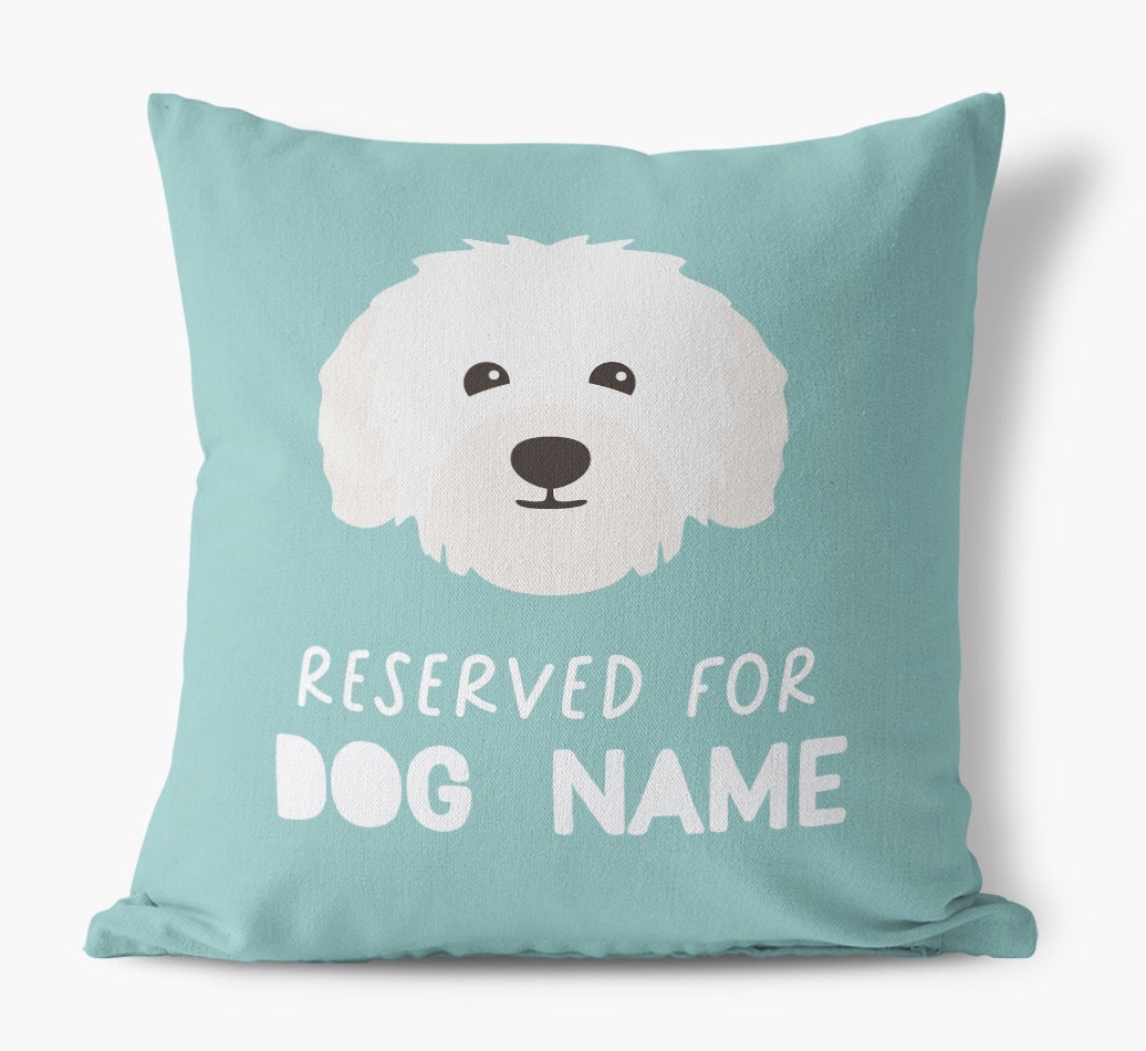 Reserved For: Personalised {breedFullName} Canvas Cushion