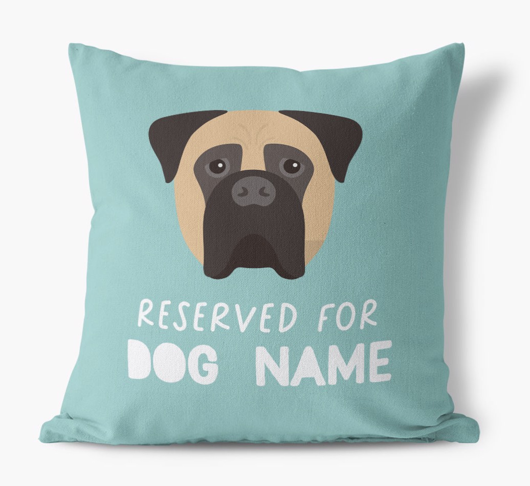 Reserved For: Personalised {breedFullName} Canvas Cushion