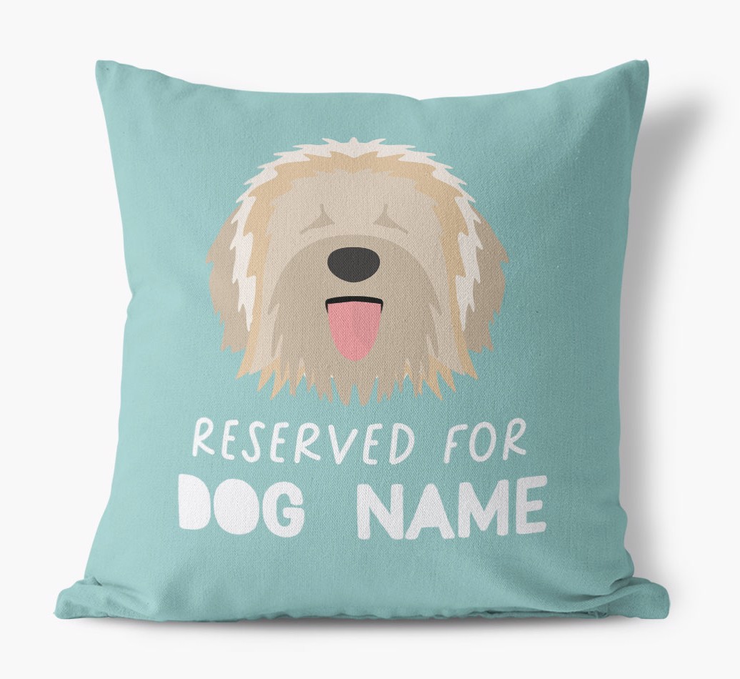 Reserved For: Personalised {breedFullName} Canvas Cushion
