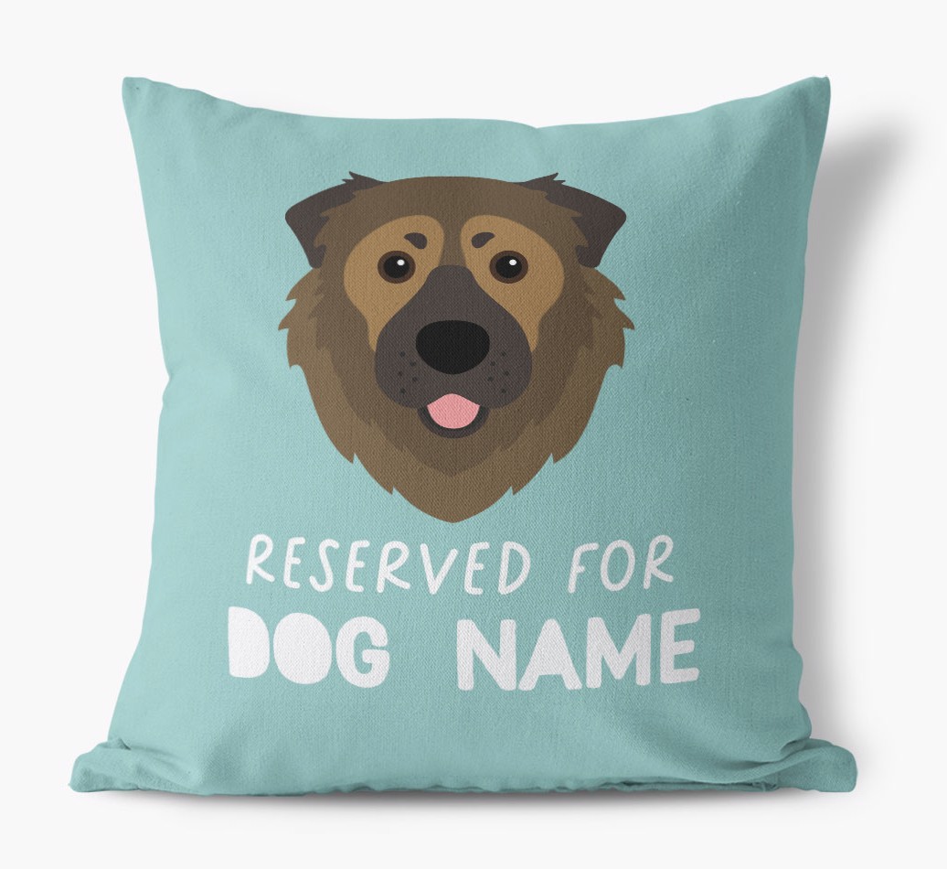 Reserved For: Personalised {breedFullName} Canvas Cushion