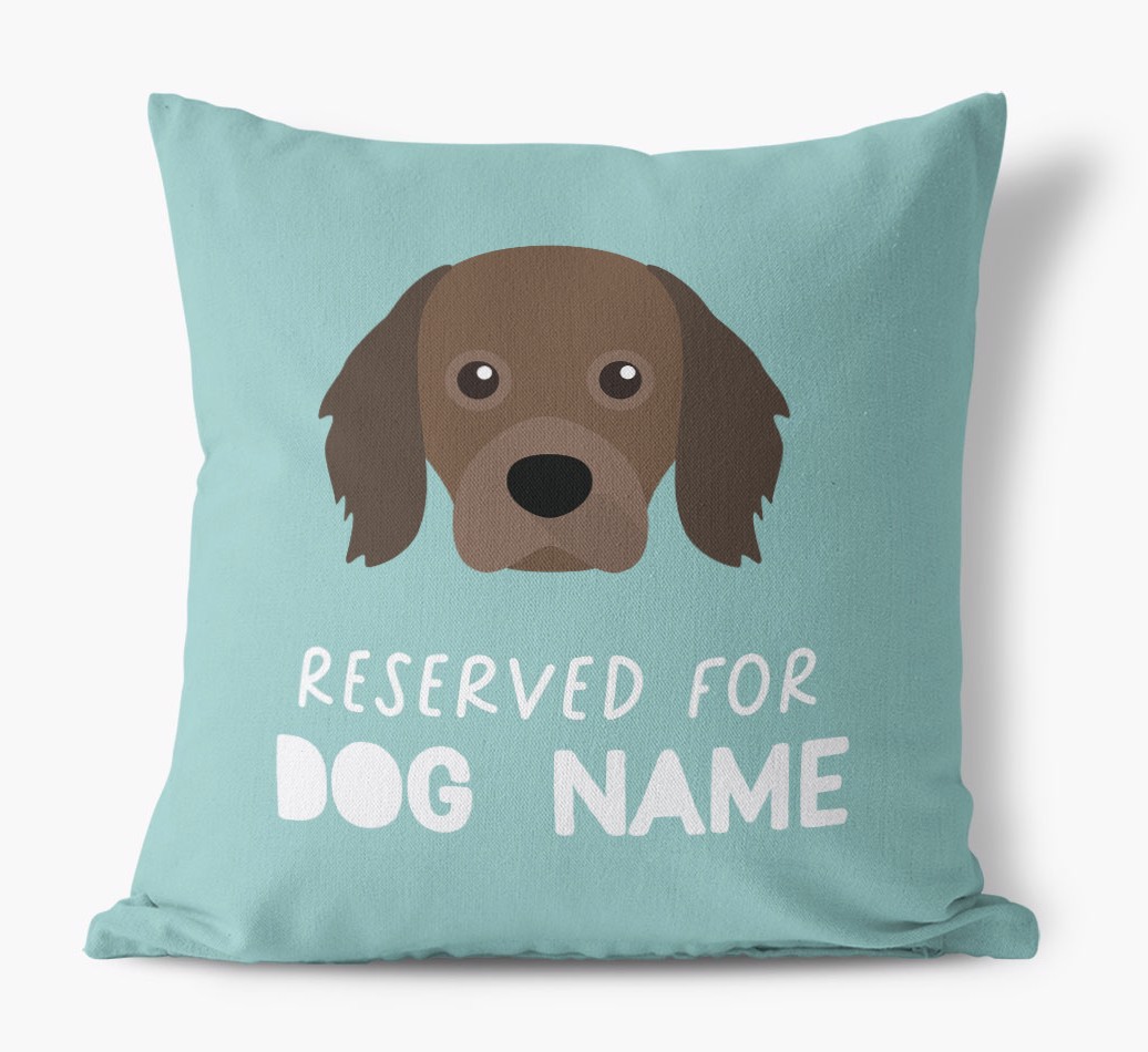 Reserved For: Personalised {breedFullName} Canvas Cushion
