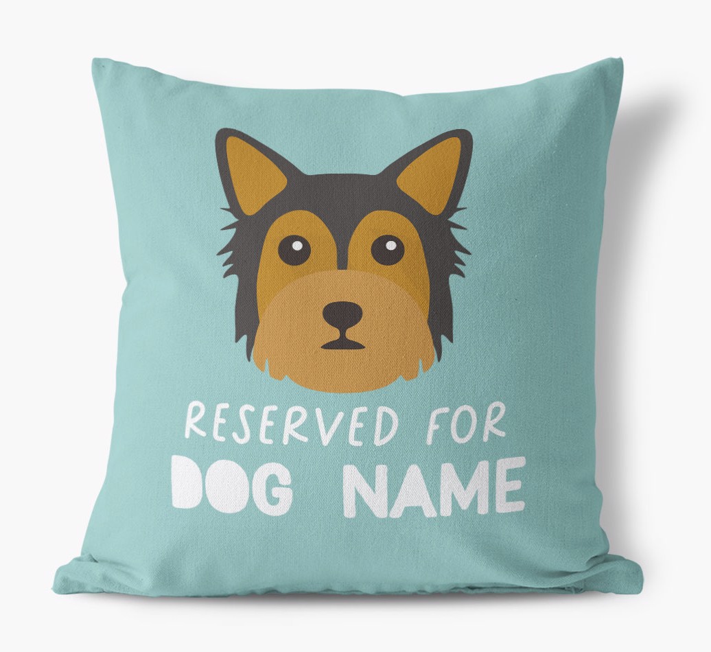 Reserved For: Personalised {breedFullName} Canvas Cushion