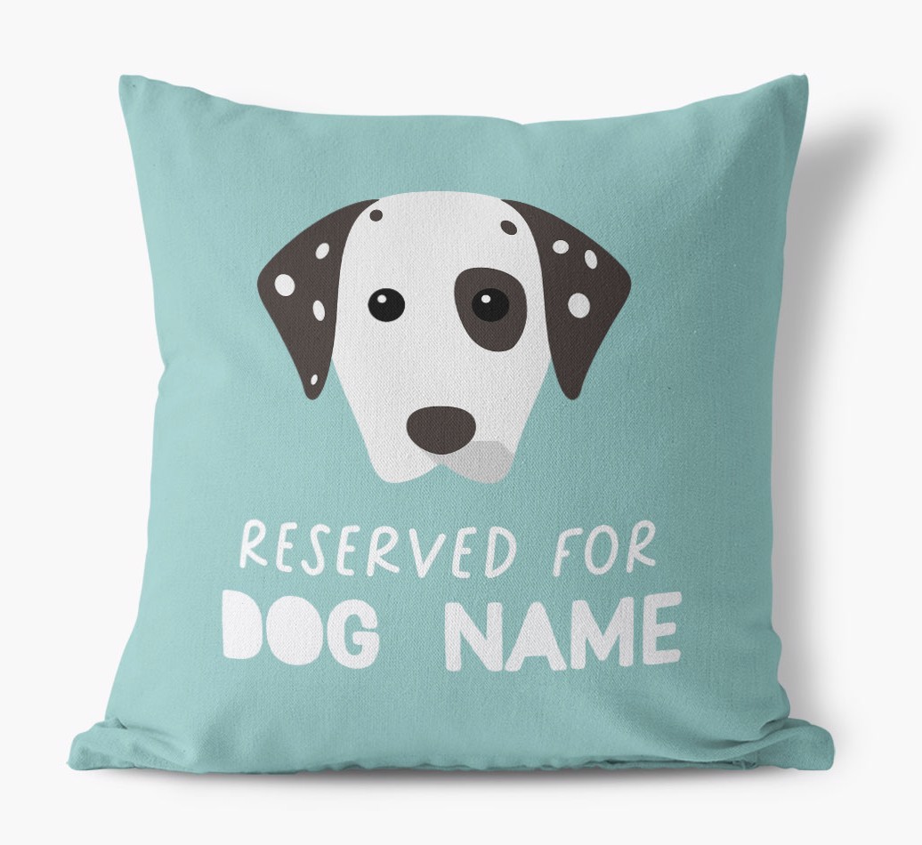 Reserved For: Personalised {breedFullName} Canvas Cushion