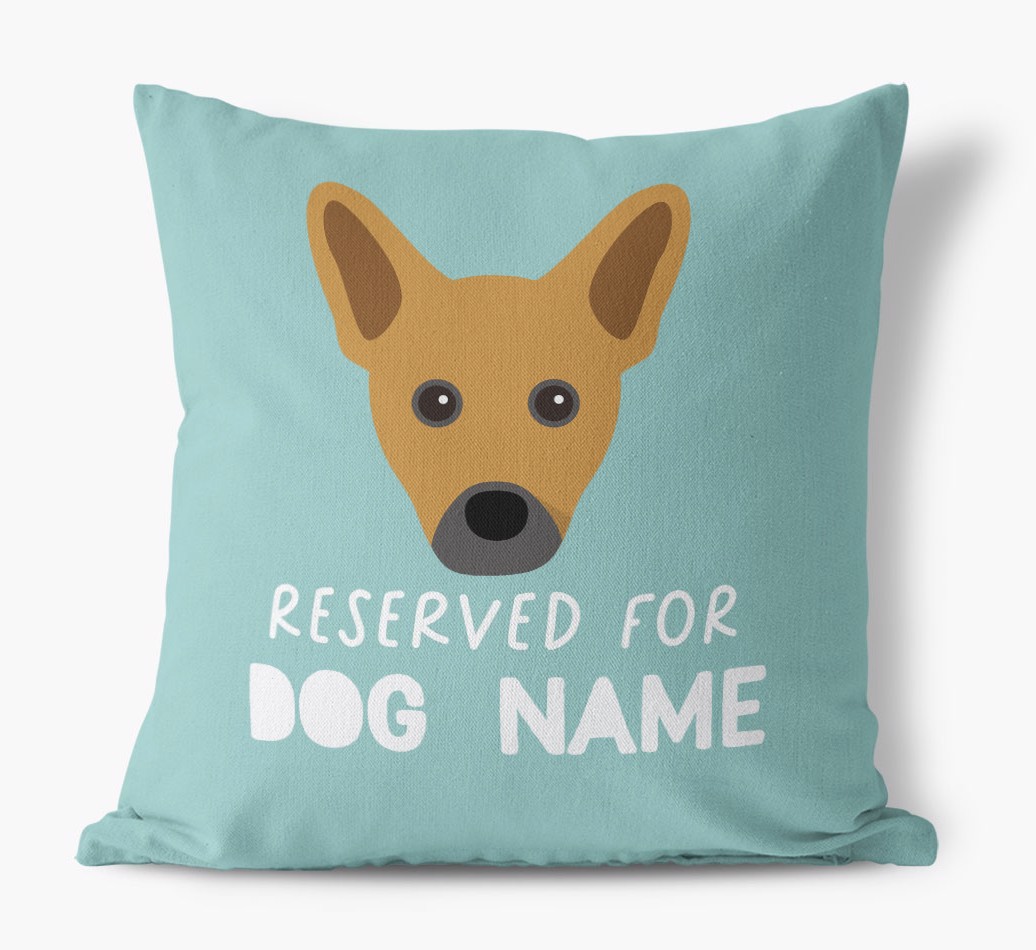 Reserved For: Personalised {breedFullName} Canvas Cushion