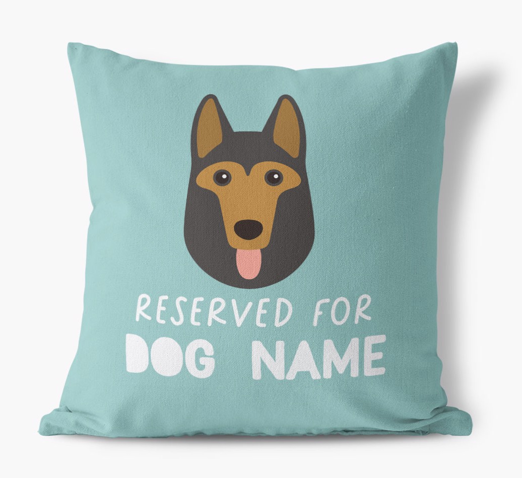Reserved For: Personalised {breedFullName} Canvas Cushion