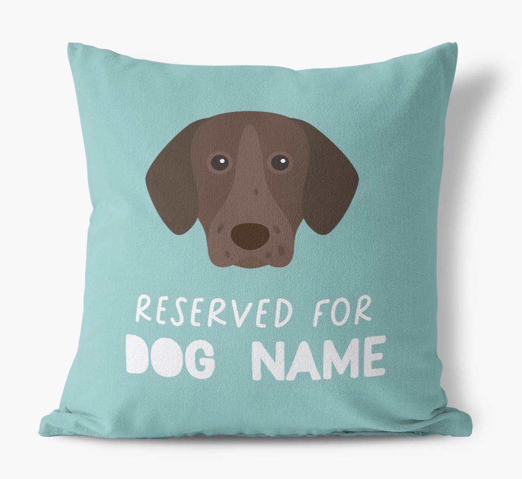 Reserved For: Personalised {breedFullName} Canvas Cushion
