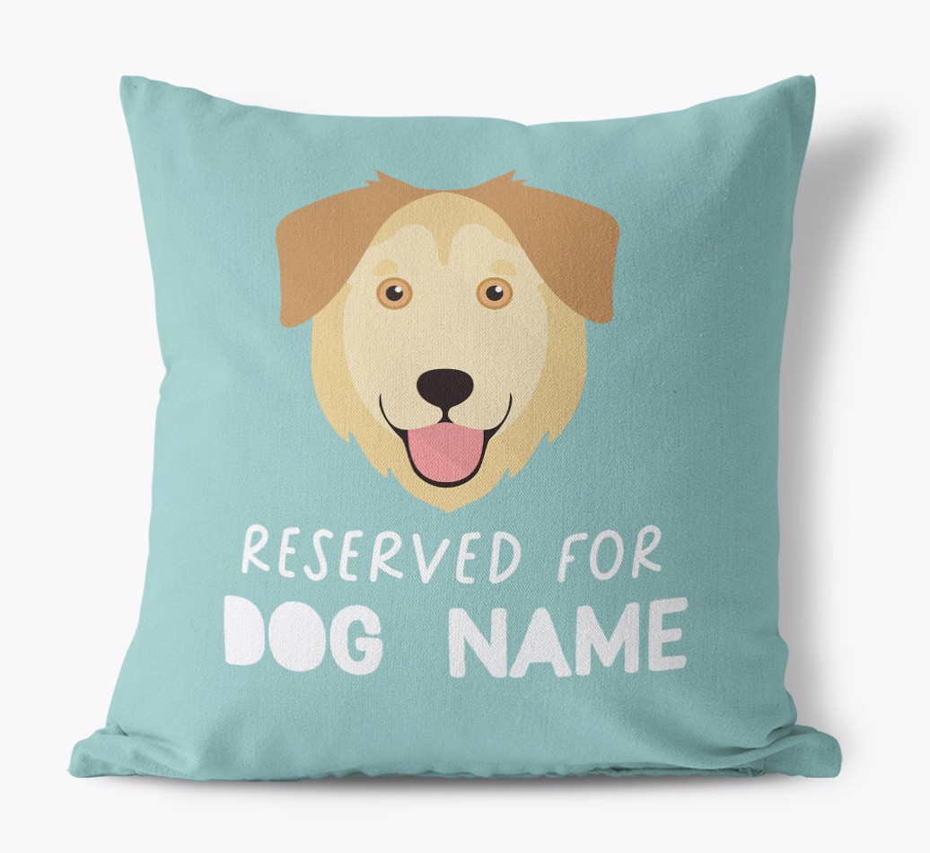 Reserved For: Personalised {breedFullName} Canvas Cushion