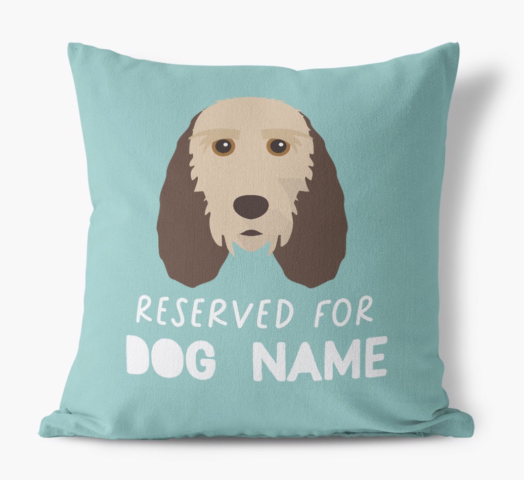 Reserved For: Personalised {breedFullName} Canvas Cushion