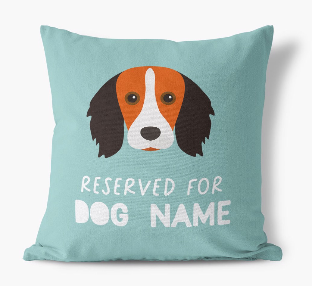 Reserved For: Personalised {breedFullName} Canvas Cushion