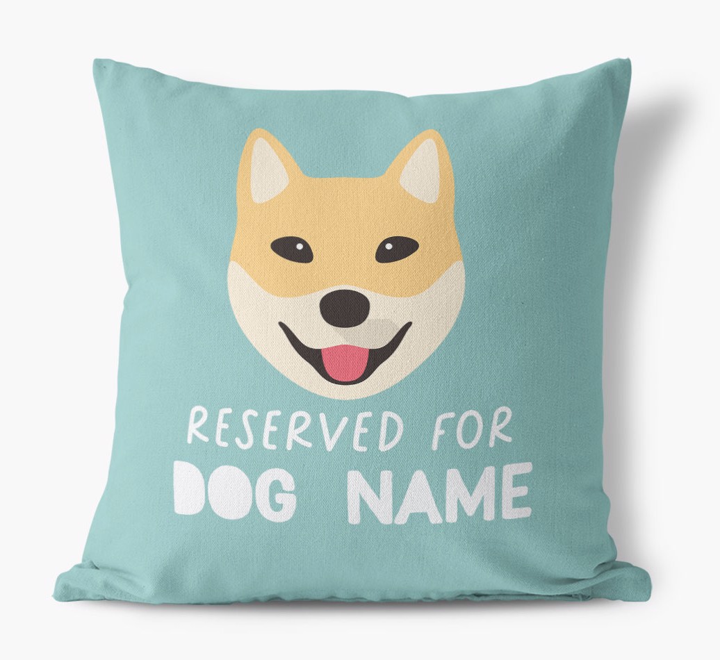 Reserved For: Personalised {breedFullName} Canvas Cushion