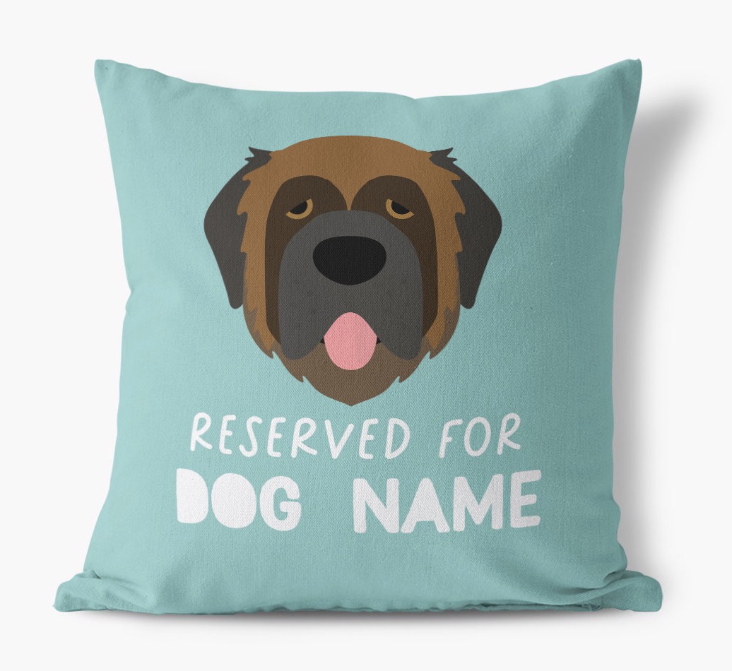 Reserved For: Personalised {breedFullName} Canvas Cushion