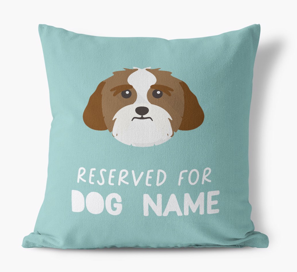 Reserved For: Personalised {breedFullName} Canvas Cushion