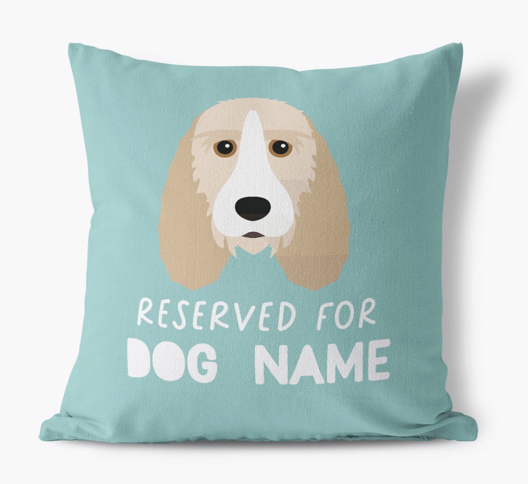 Reserved For: Personalised {breedFullName} Canvas Cushion