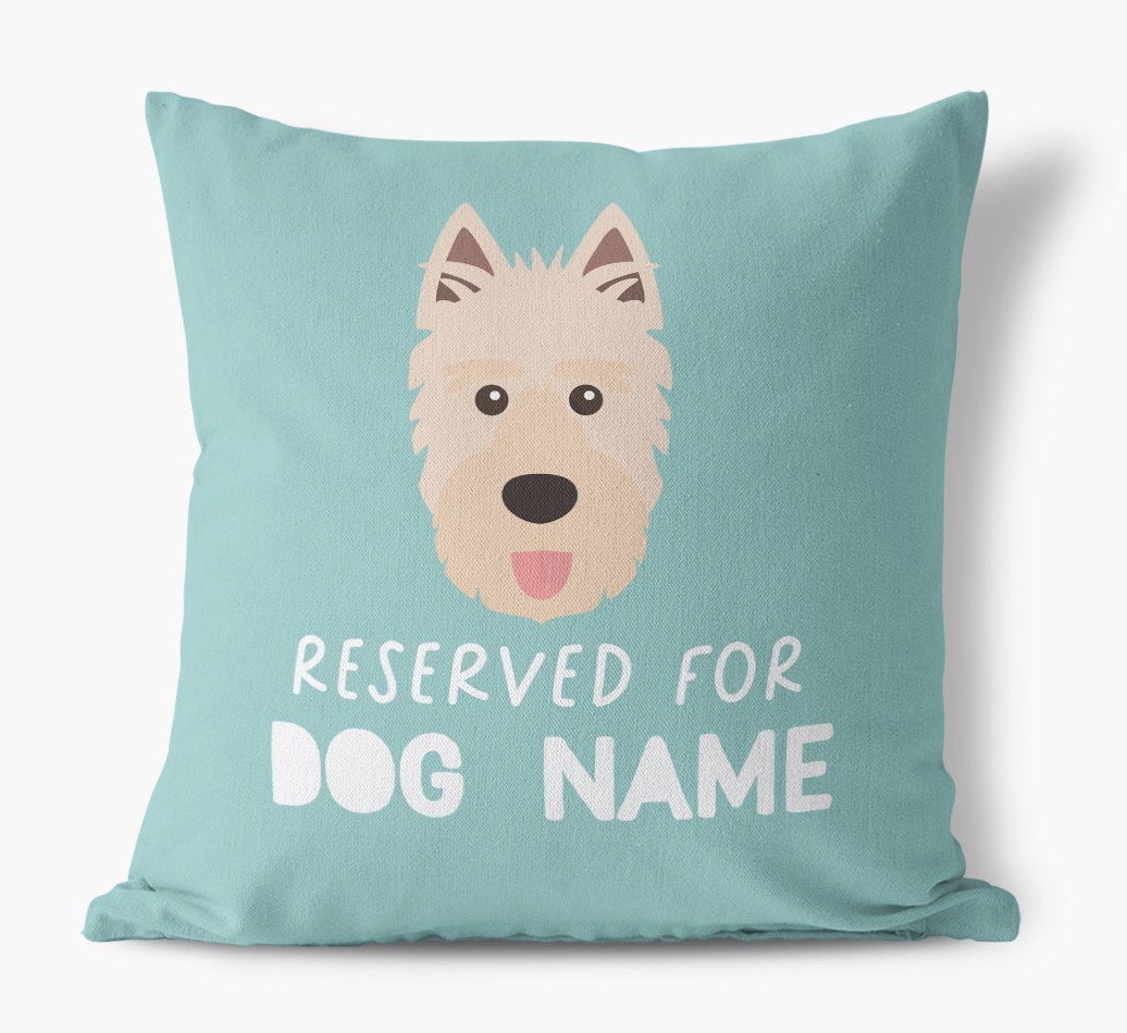 Reserved For: Personalised {breedFullName} Canvas Cushion