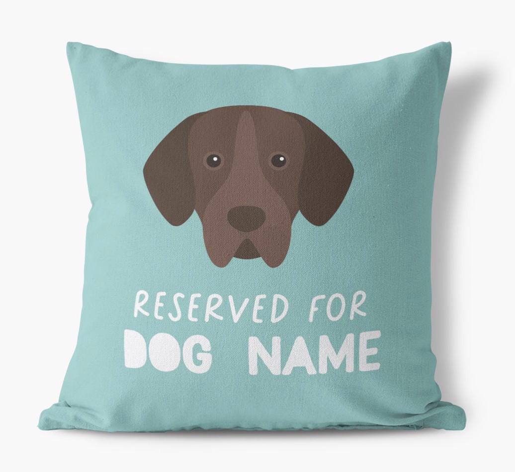 Reserved For: Personalised {breedFullName} Canvas Cushion