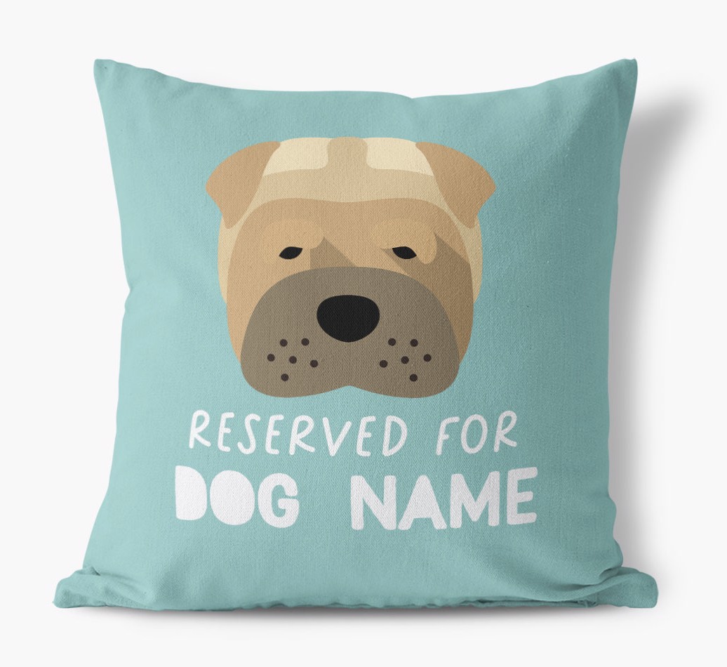 Reserved For: Personalised {breedFullName} Canvas Cushion