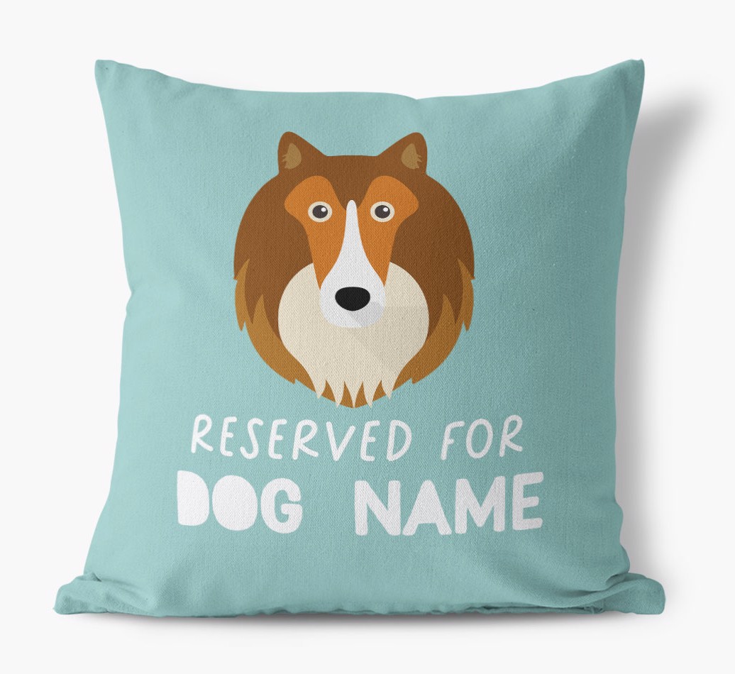 Reserved For: Personalised {breedFullName} Canvas Cushion