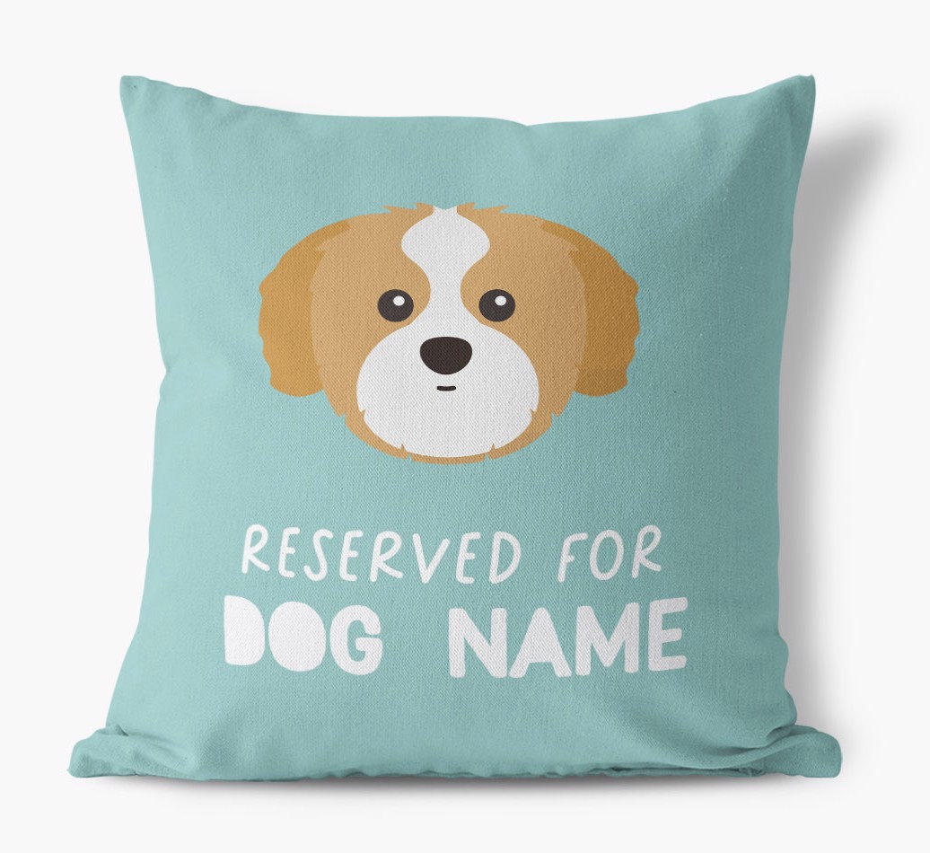 Reserved For: Personalised {breedFullName} Canvas Cushion