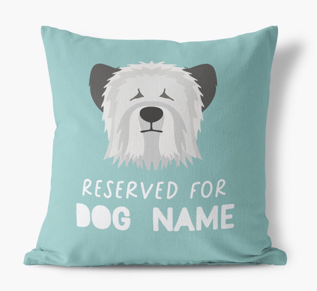 Reserved For: Personalised {breedFullName} Canvas Cushion