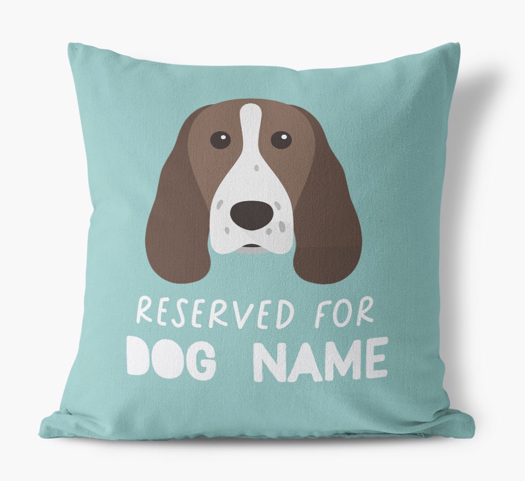 Reserved For: Personalized {breedFullName} Canvas Pillow