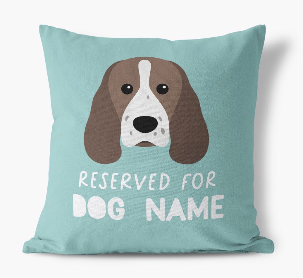 Reserved For: Personalized {breedFullName} Canvas Pillow