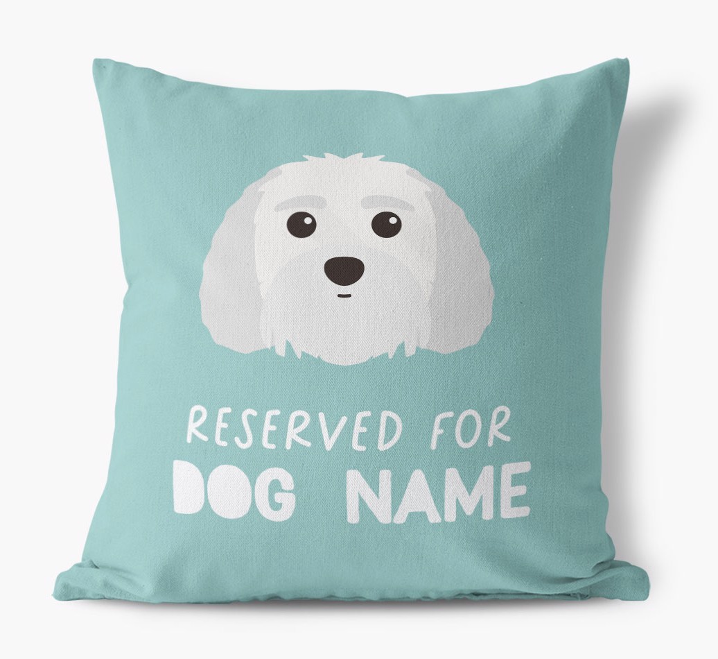Reserved For: Personalised {breedFullName} Canvas Cushion