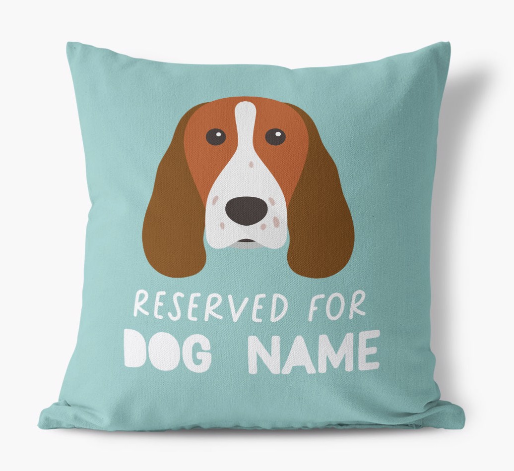 Reserved For: Personalized {breedFullName} Canvas Pillow