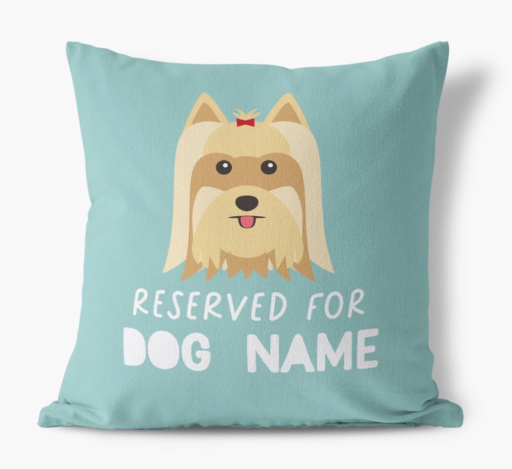 Reserved For: Personalised {breedFullName} Canvas Cushion