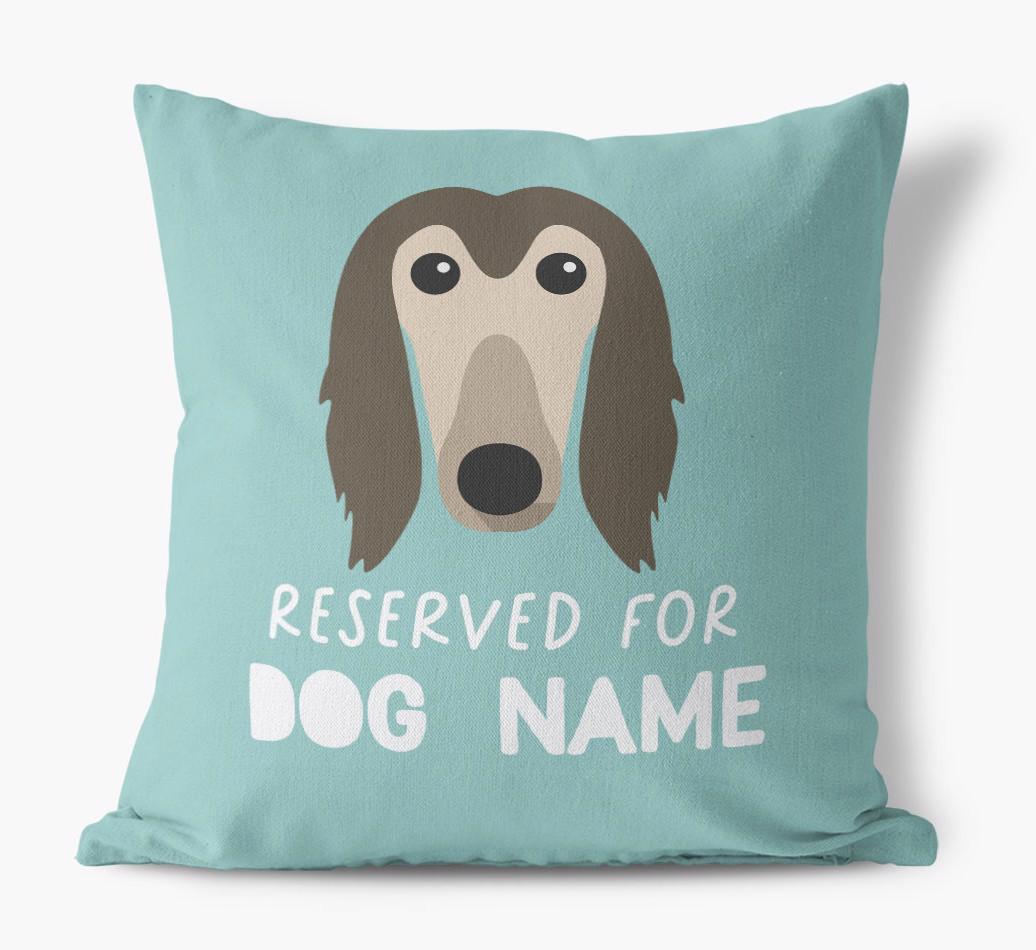 Reserved For: Personalized {breedFullName} Canvas Pillow