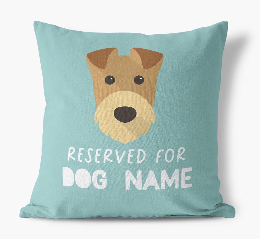 Reserved For: Personalized {breedFullName} Canvas Pillow