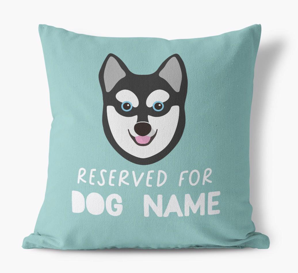 Reserved For: Personalized {breedFullName} Canvas Pillow