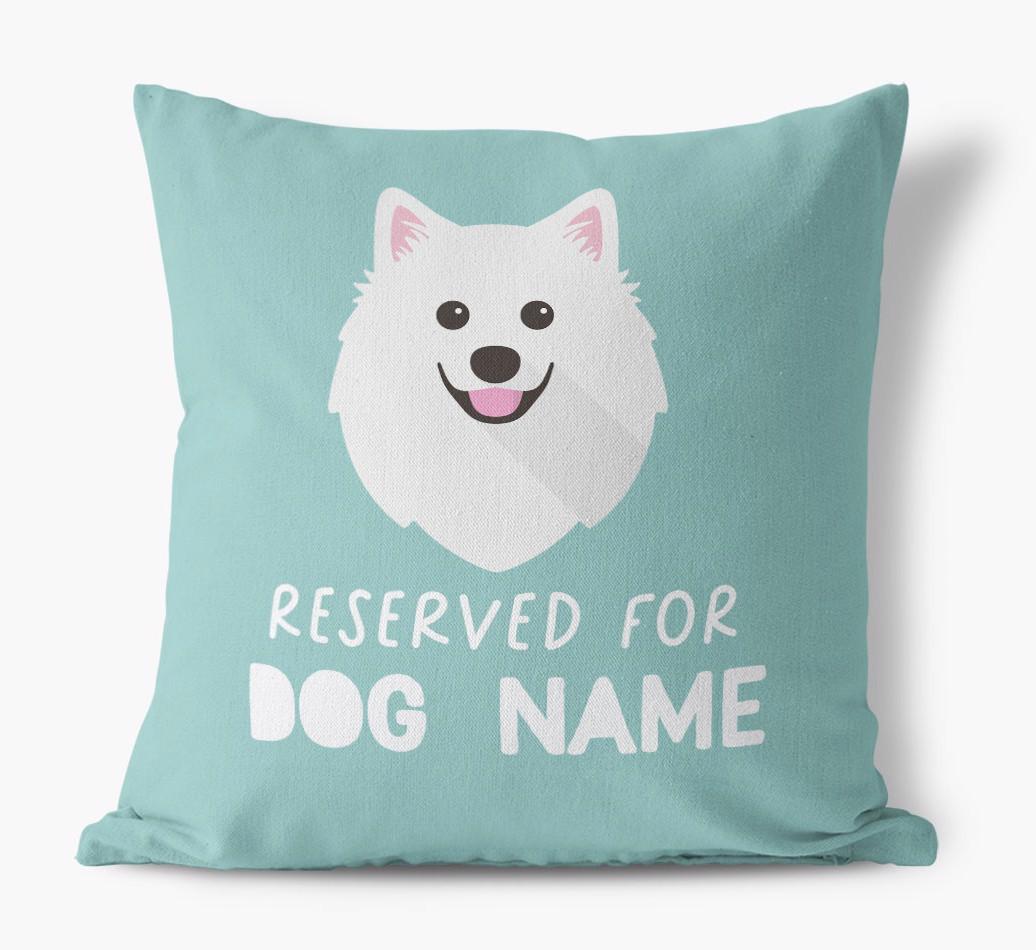 Reserved For: Personalized {breedFullName} Canvas Pillow