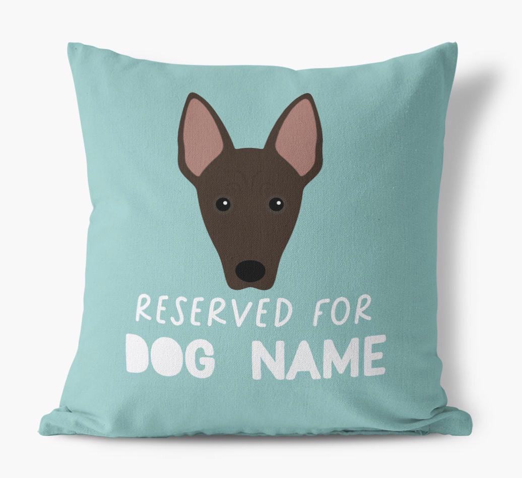 Reserved For: Personalized {breedFullName} Canvas Pillow