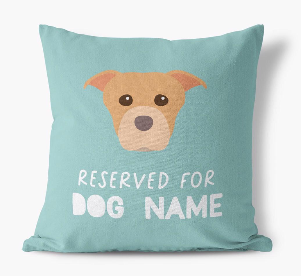 Reserved For: Personalized {breedFullName} Canvas Pillow