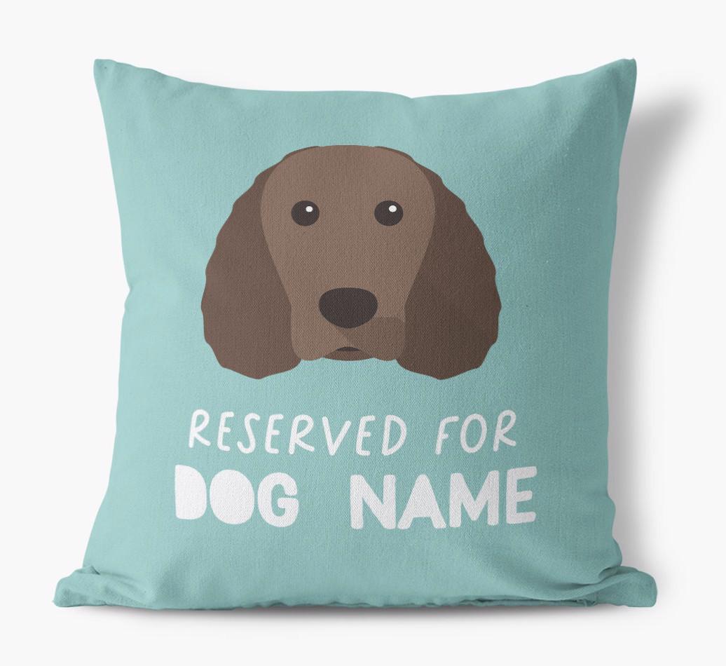 Reserved For: Personalized {breedFullName} Canvas Pillow