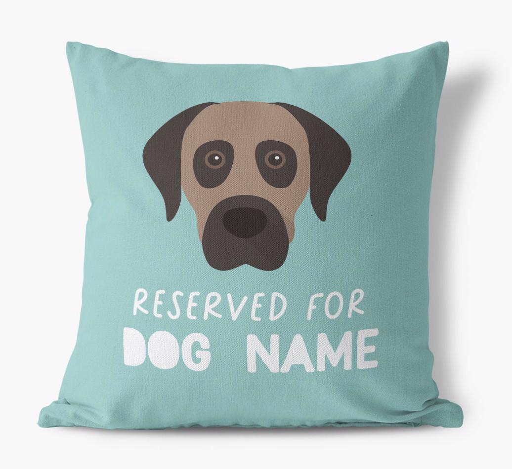 Reserved For: Personalized {breedFullName} Canvas Pillow