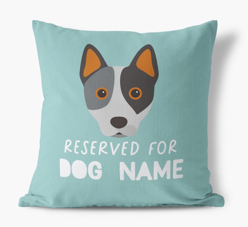 Reserved For: Personalized {breedFullName} Canvas Pillow