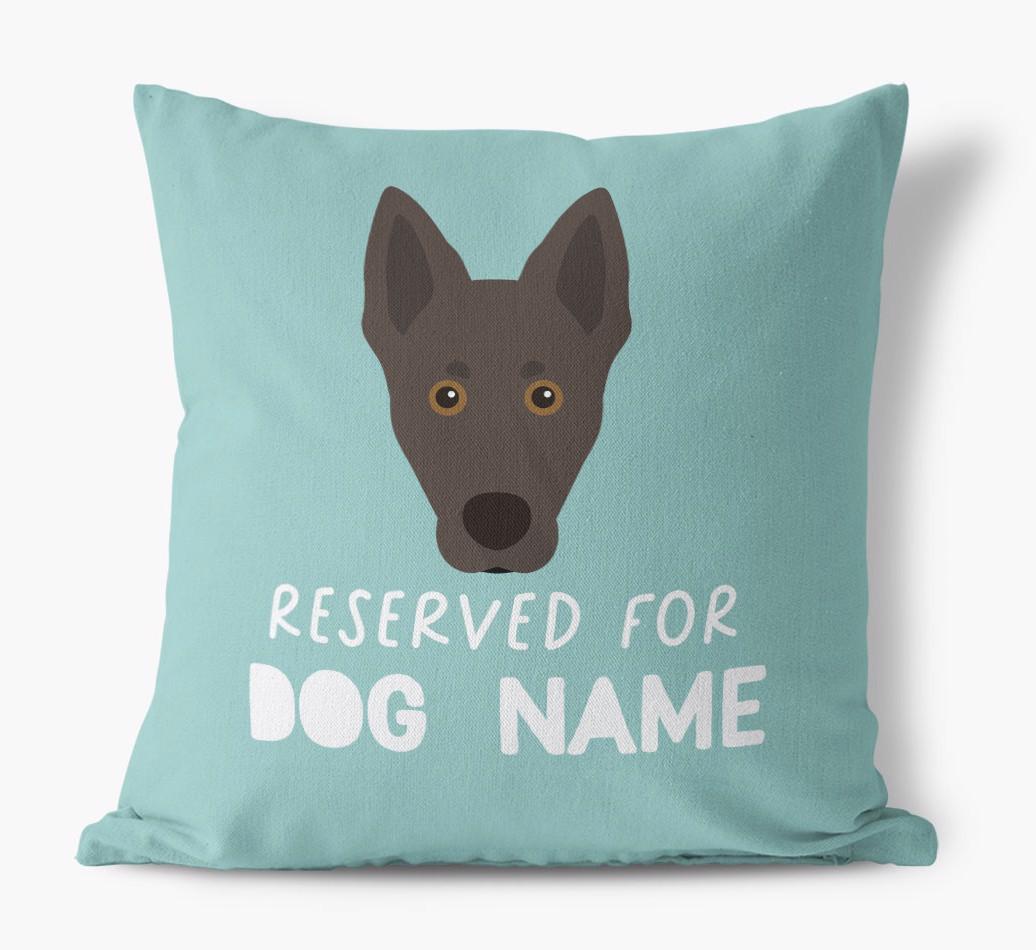 Reserved For: Personalized {breedFullName} Canvas Pillow