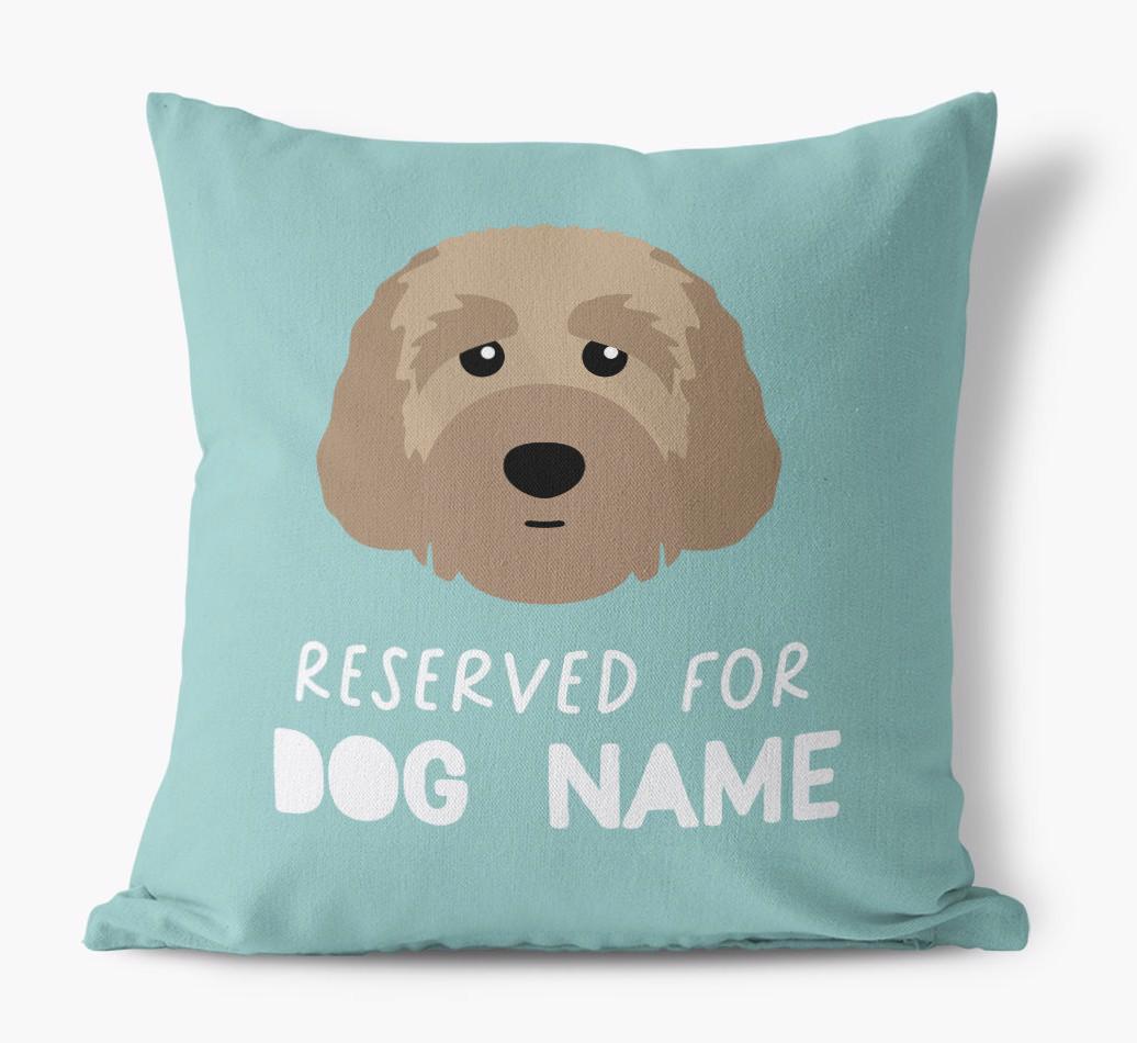 Reserved For: Personalized {breedFullName} Canvas Pillow