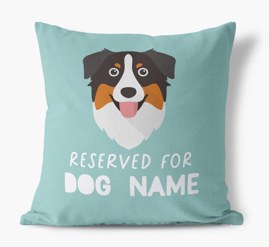 Reserved For: Personalized {breedFullName} Canvas Pillow