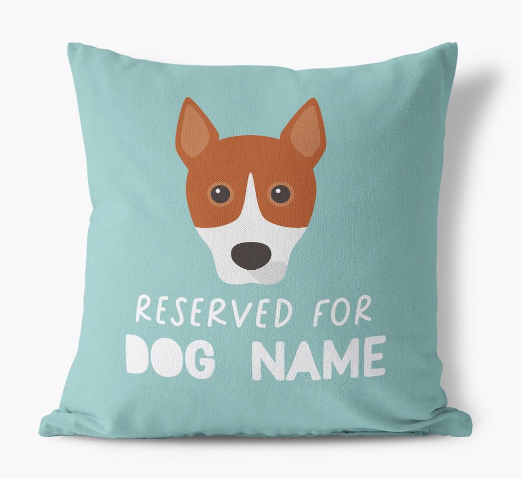 Reserved For: Personalized {breedFullName} Canvas Pillow
