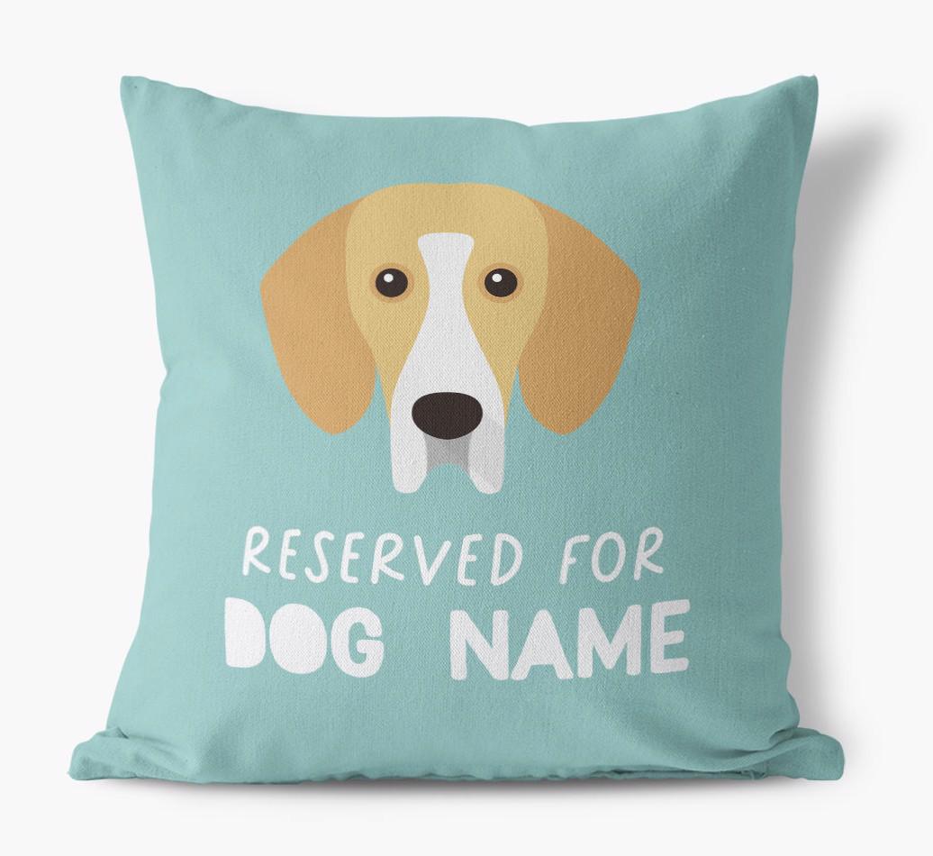 Reserved For: Personalized {breedFullName} Canvas Pillow