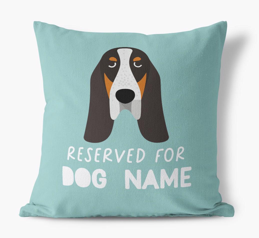 Reserved For: Personalized {breedFullName} Canvas Pillow